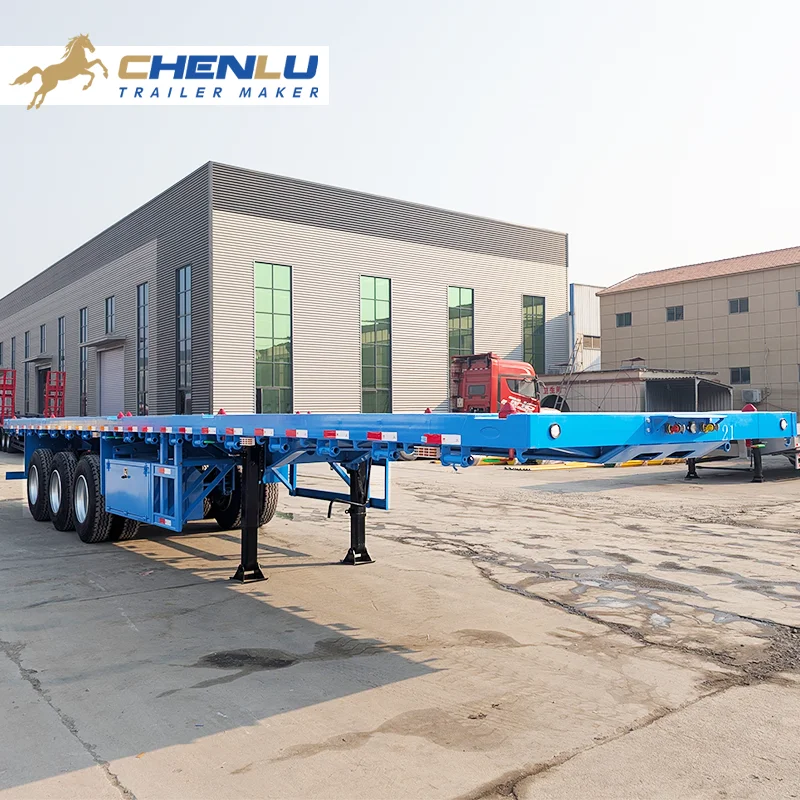 3 Axle 60 Ton Flatbed Trailer