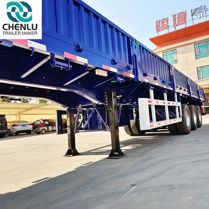 Tri Axle Drop Side Semi Trailer