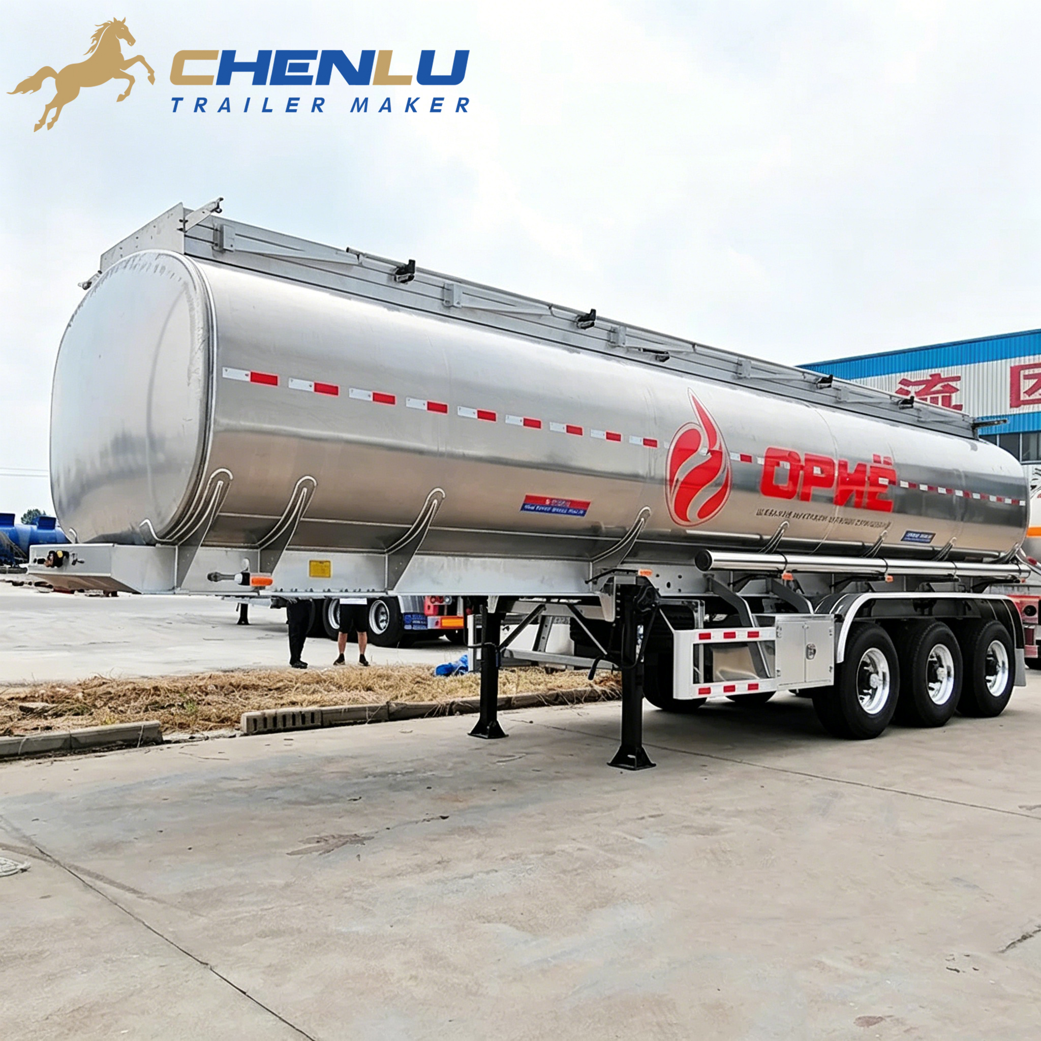 Remorque-citerne en aluminium de 40000 litres