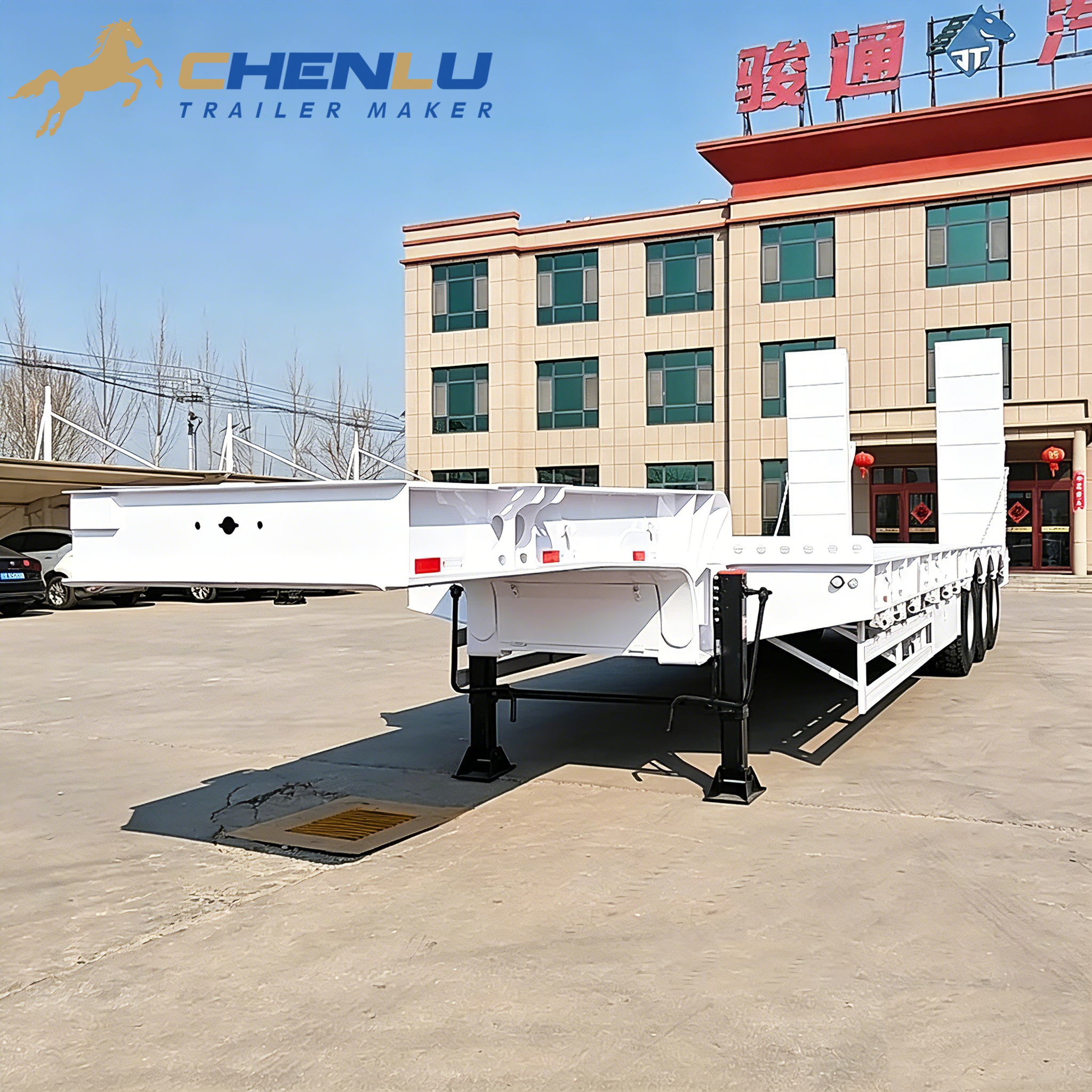 3 axle lowbed trailer