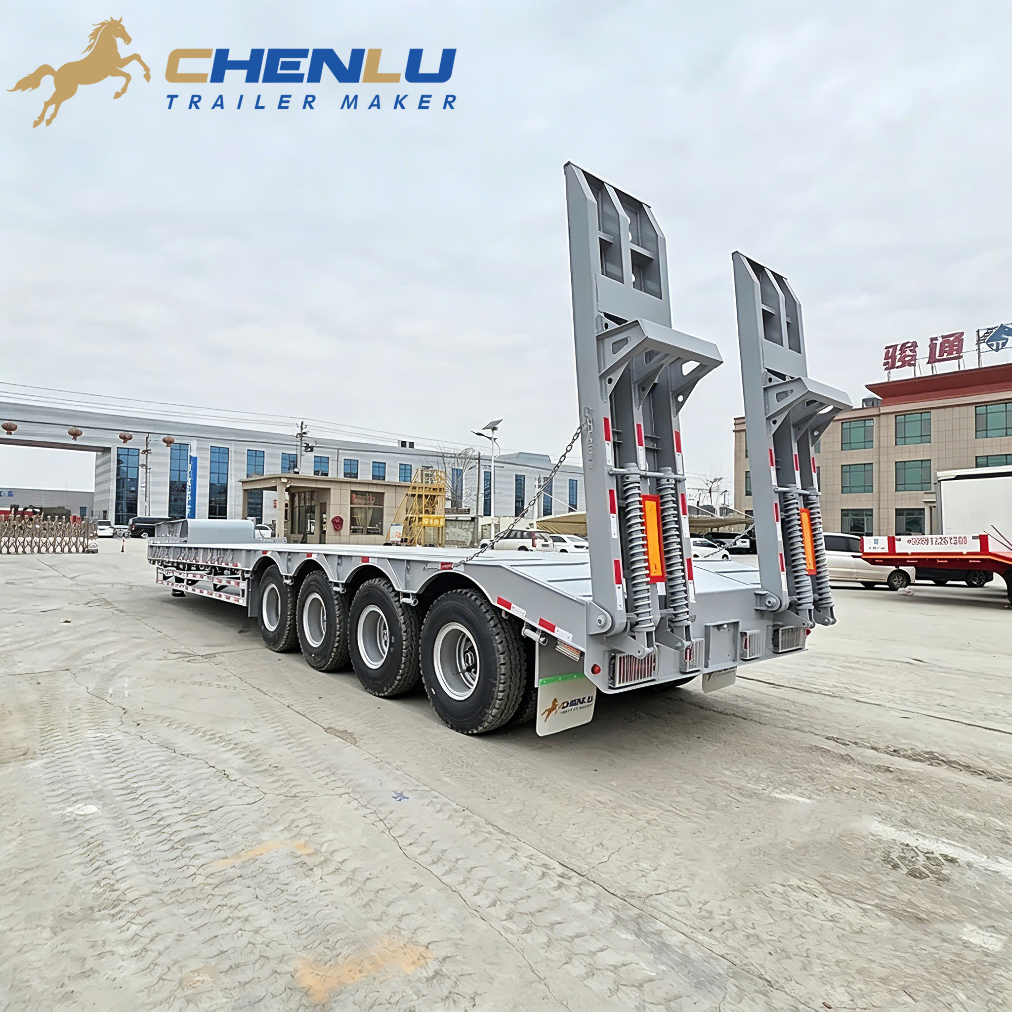 4 axle lowboy trailer