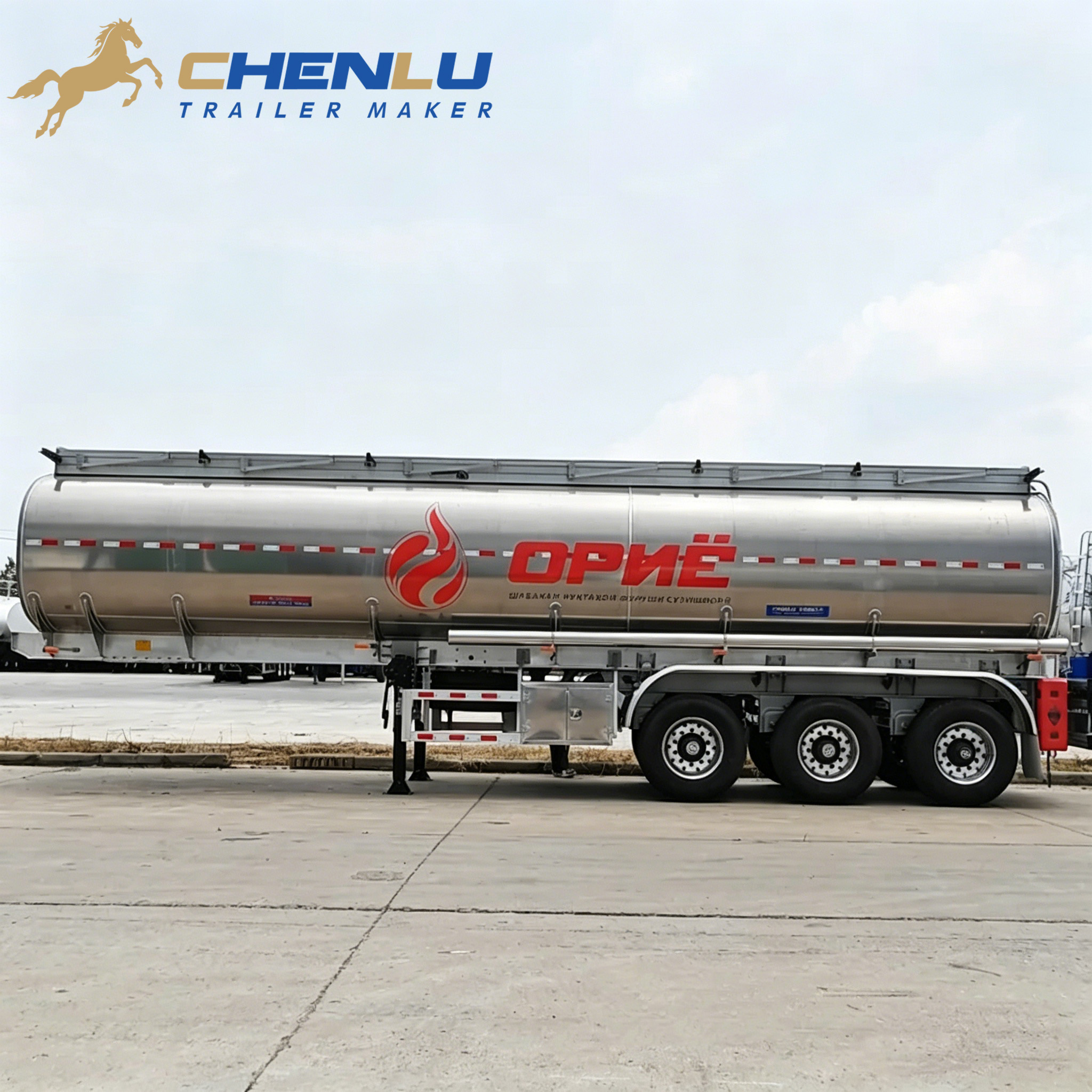 Remorque-citerne en aluminium de 40000 litres
