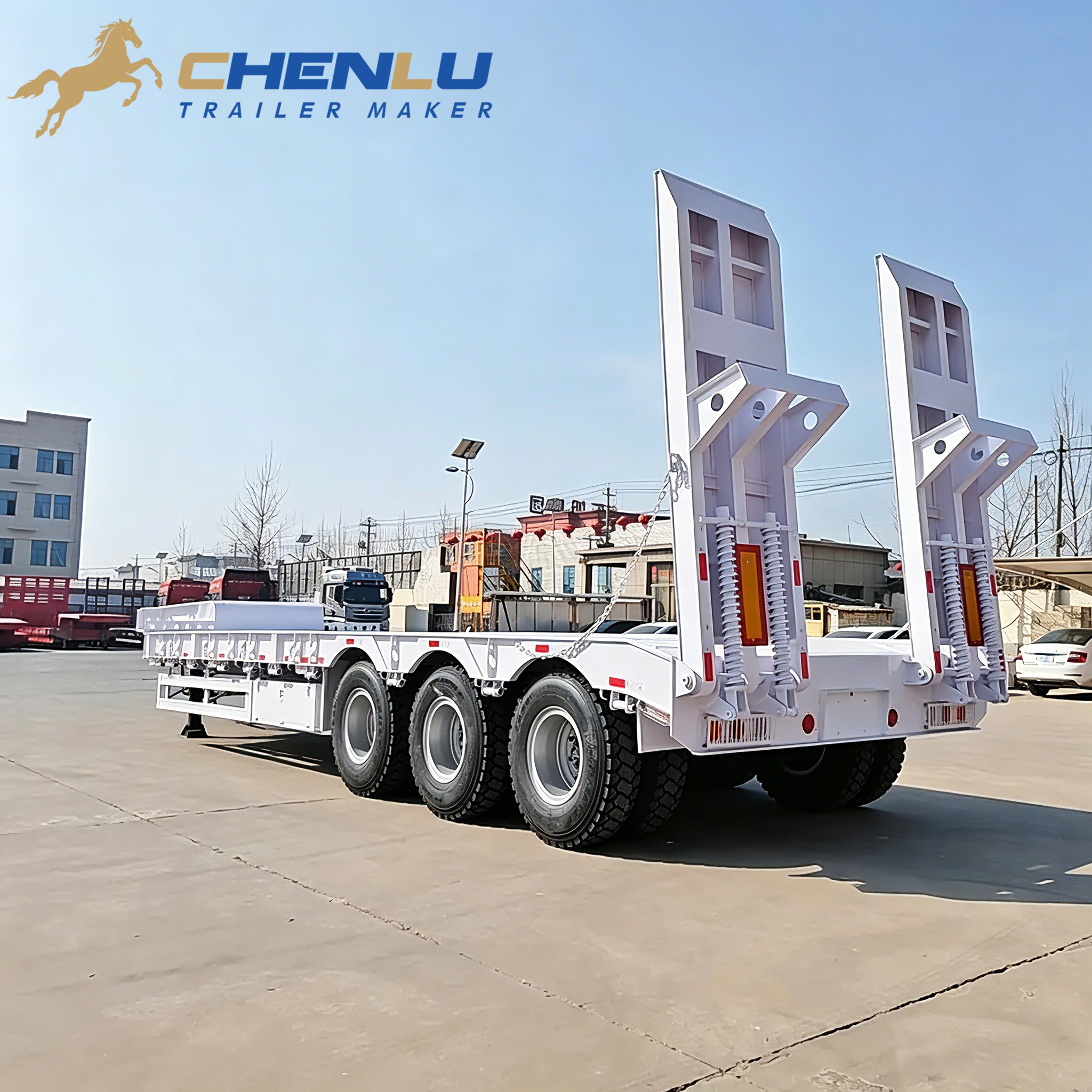 3 axle lowbed trailer
