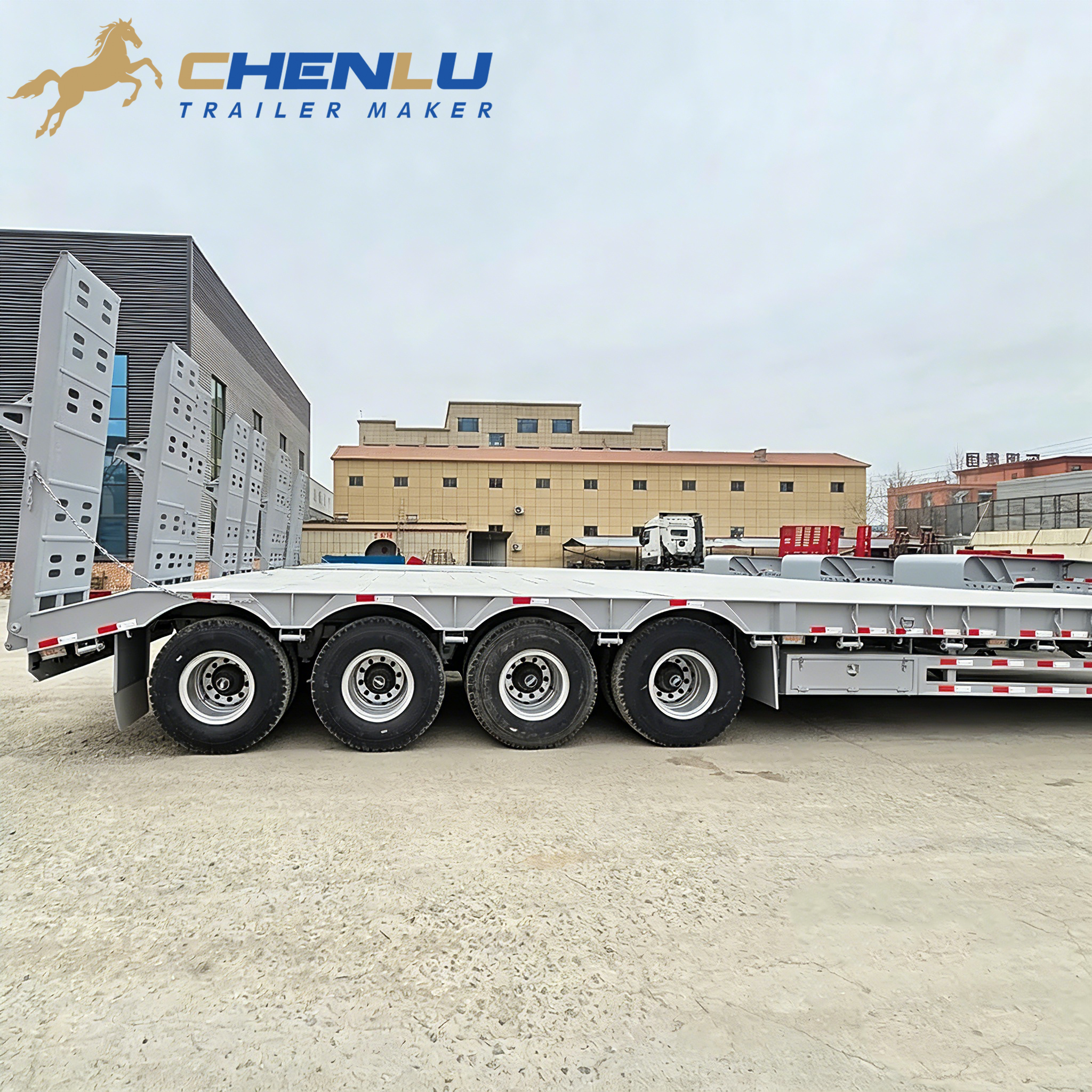 4 axle lowboy trailer