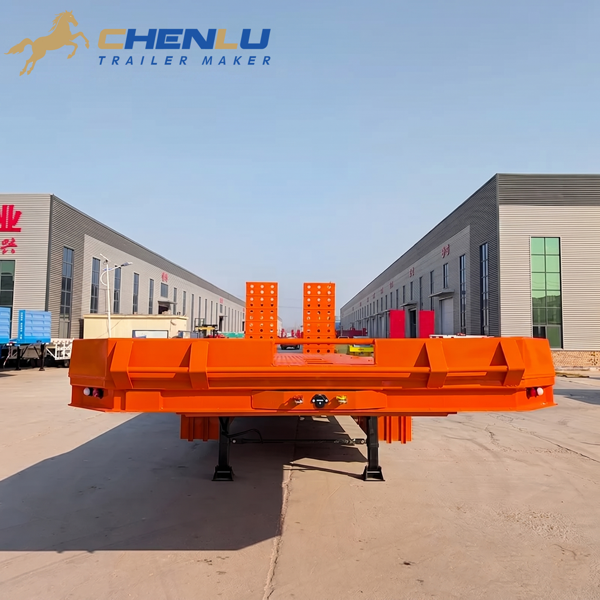 80 Tons Low Bed Truck Trailer