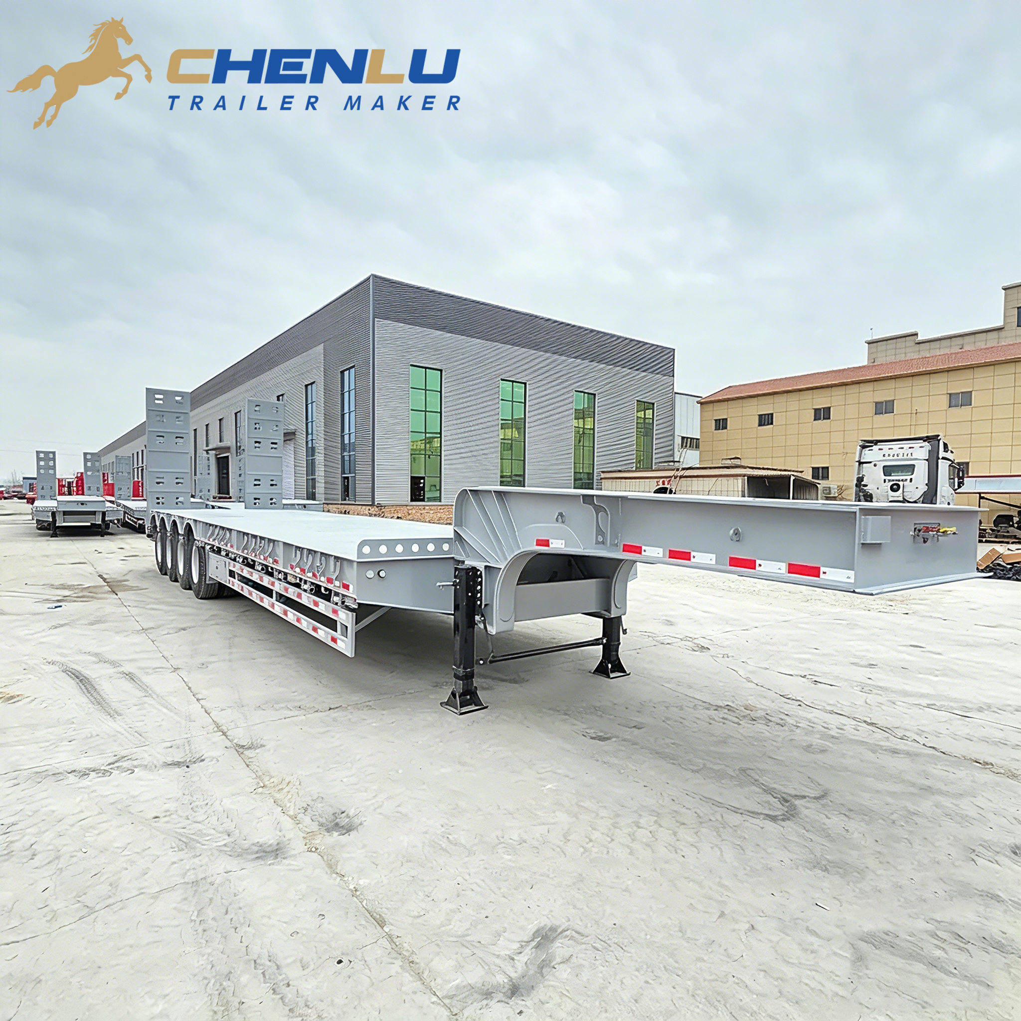 4 axle lowboy trailer
