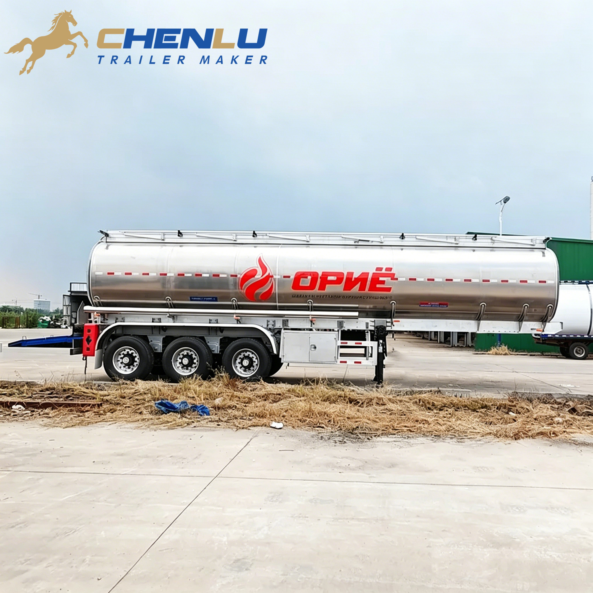 Remorque-citerne en aluminium de 40000 litres