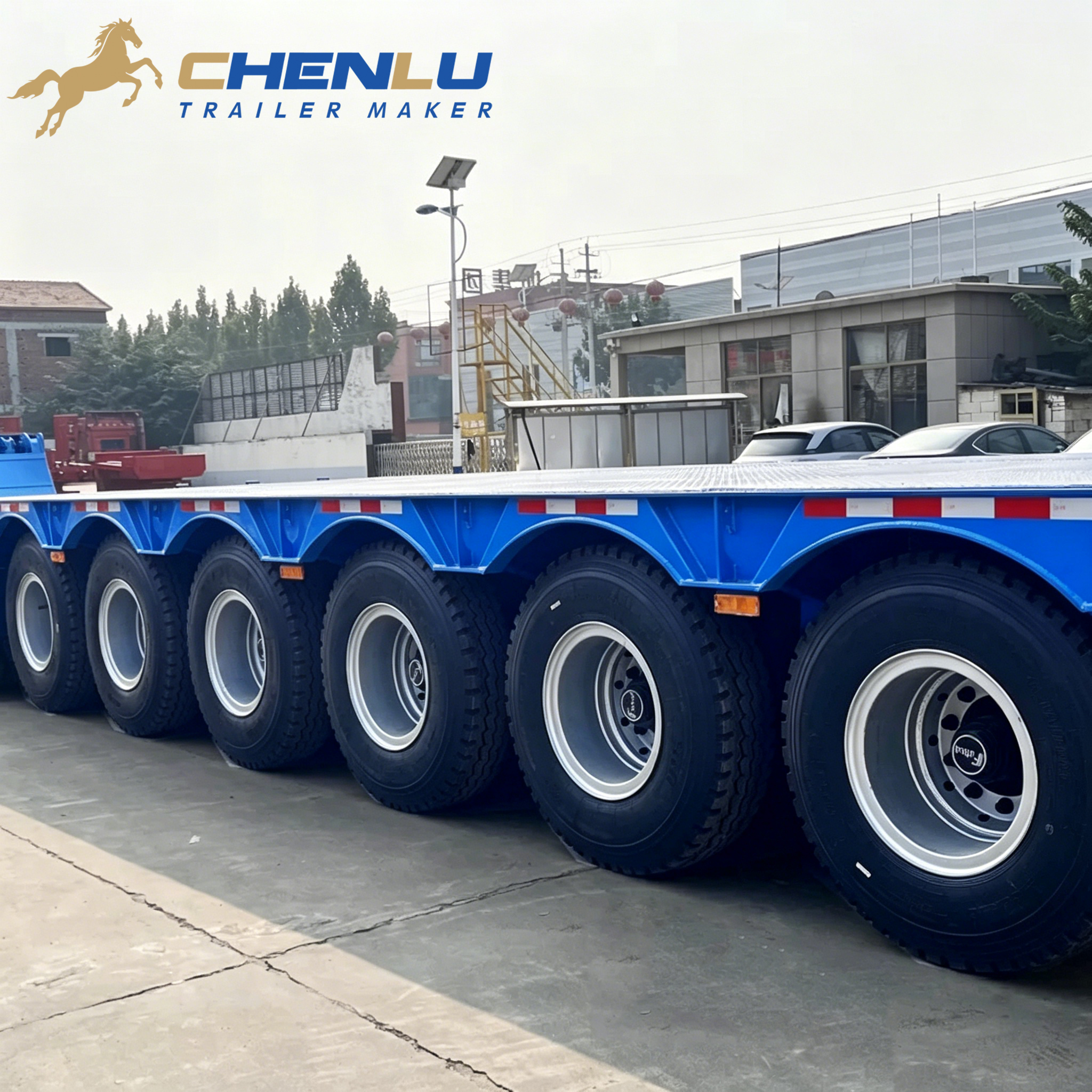 Folding Gooseneck Lowbed Trailer