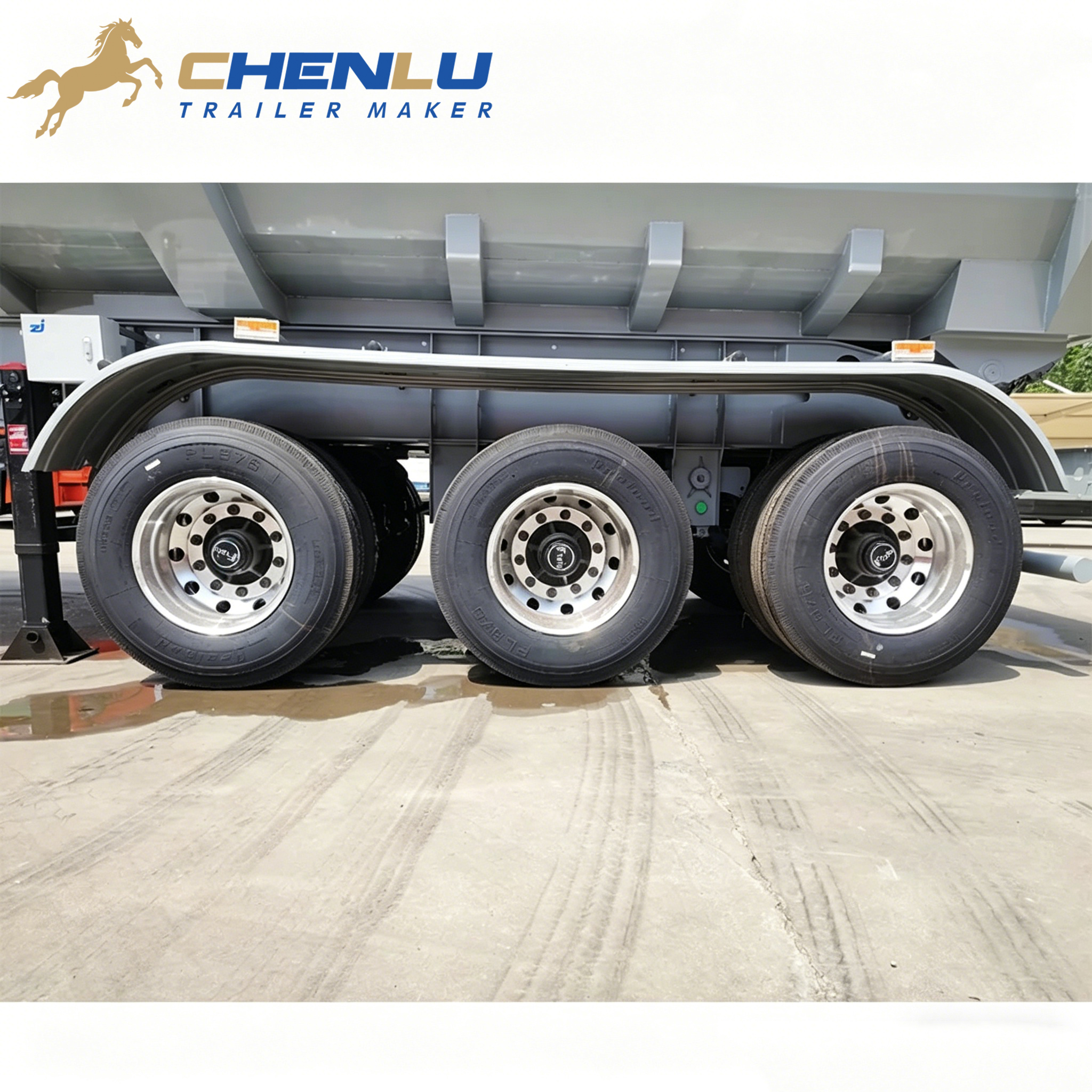 3 Axle end tipper trailer