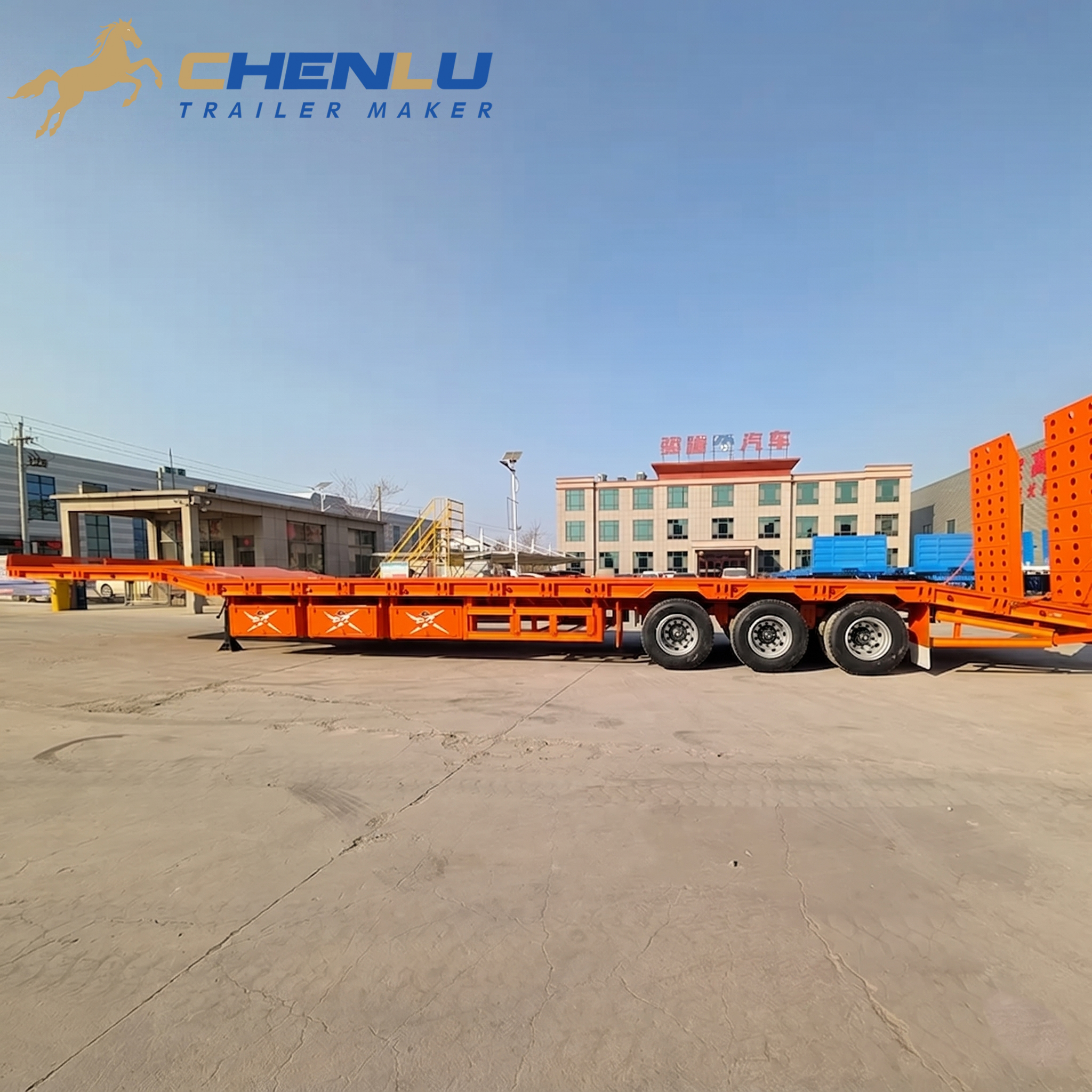 80 Tons Low Bed Truck Trailer