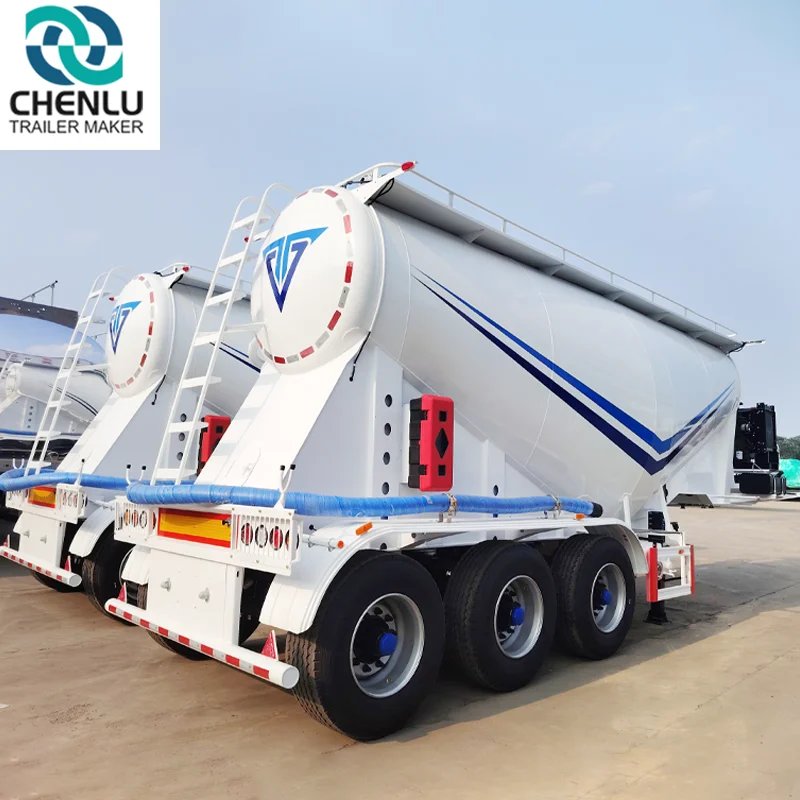 Remolque cisterna para transporte de cemento a granel