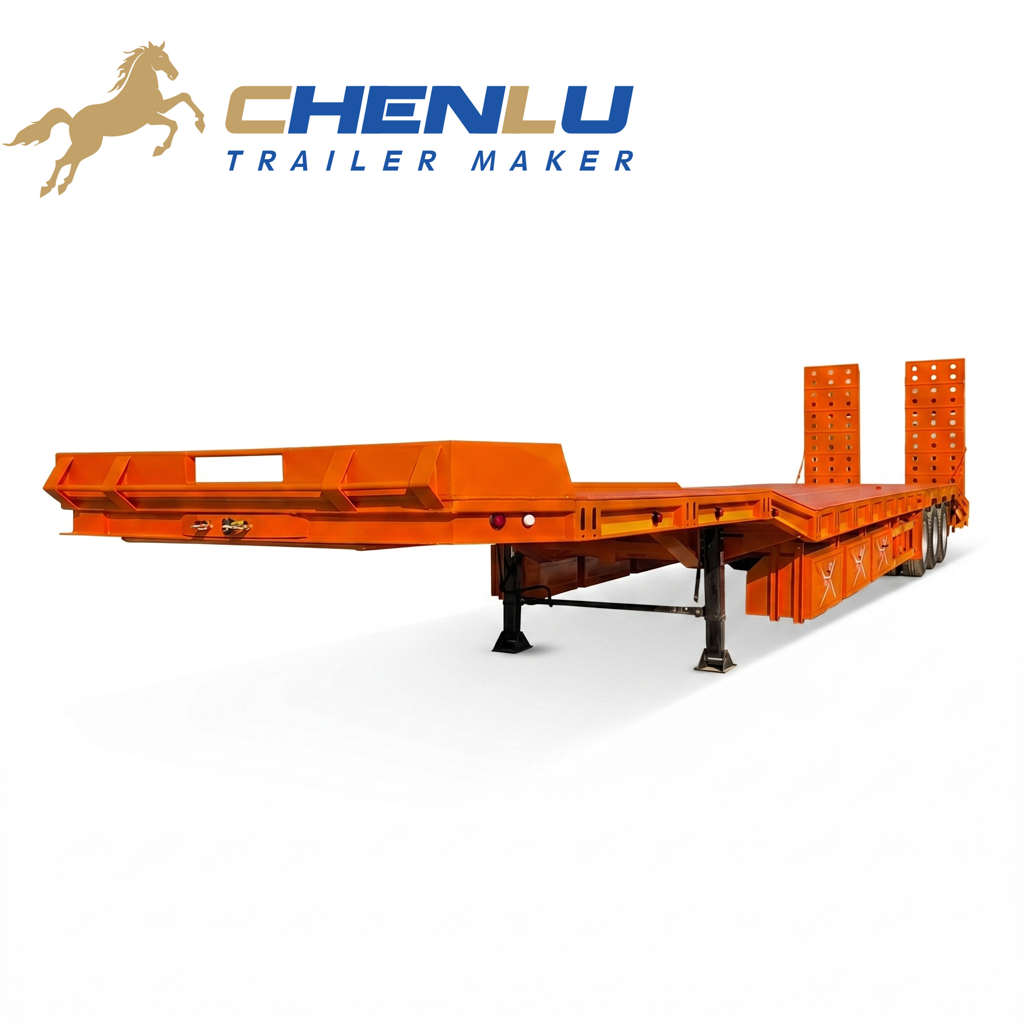 80 Tons Low Bed Truck Trailer
