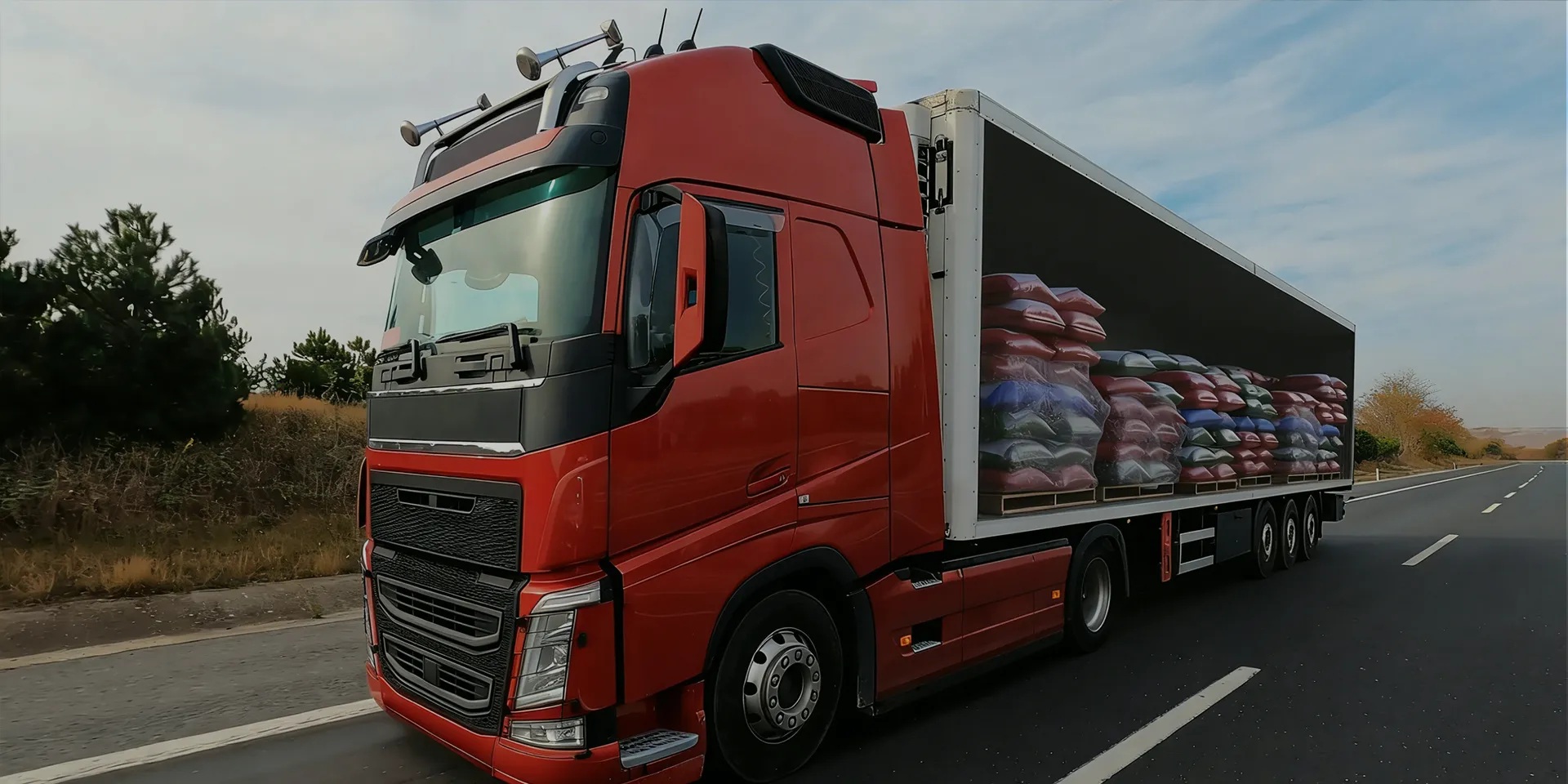 Catalogue de semi-remorques pour le transport de conteneurs et de marchandises en vrac