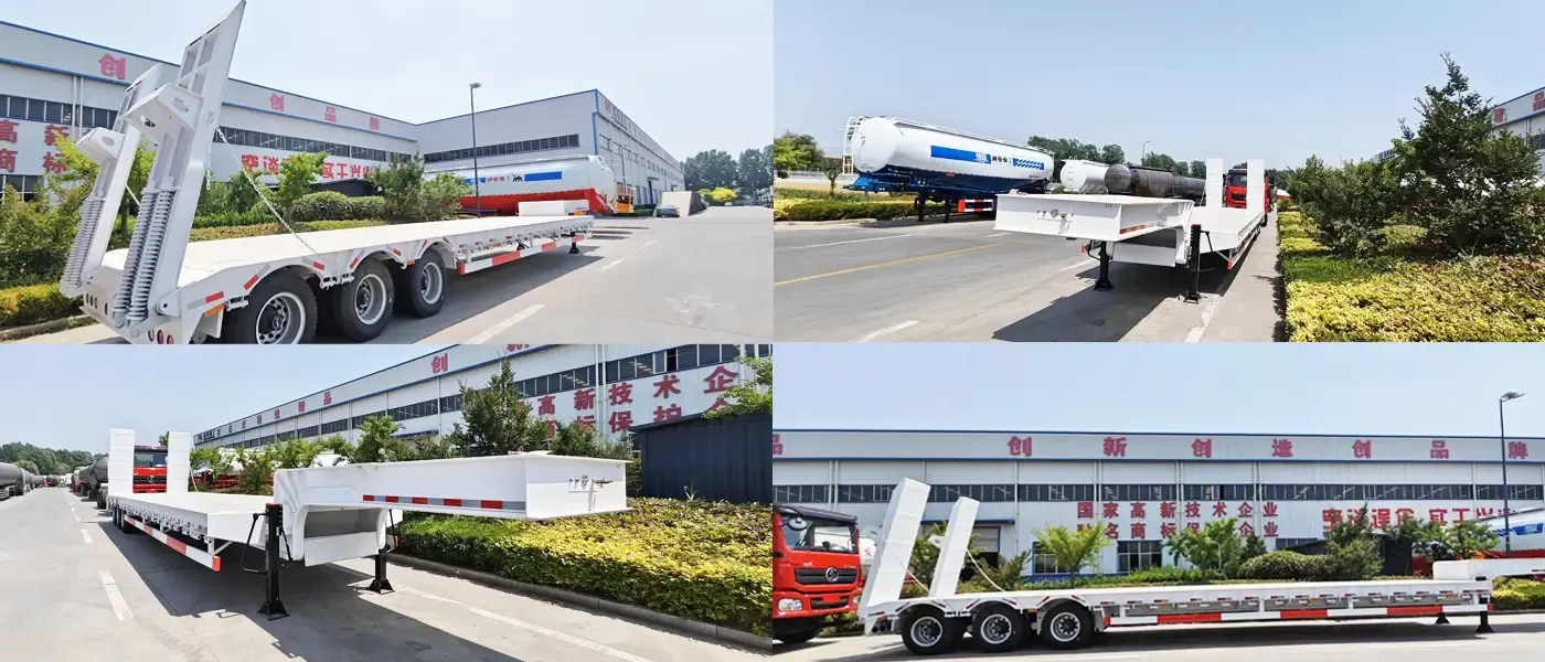 Successfully delivered white low-bed semi-trailers, and customer satisfaction hit a new high