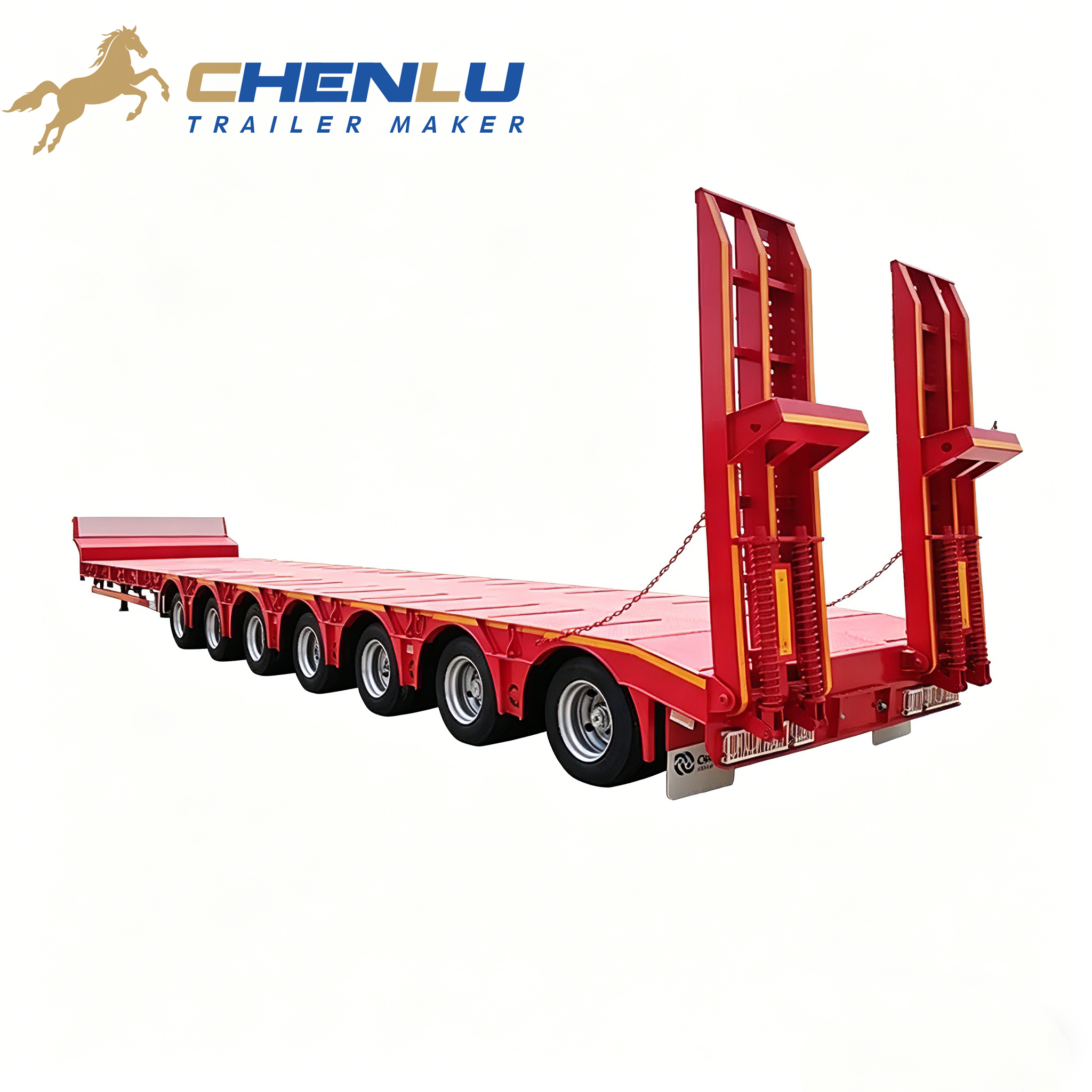 Multi axle lowbed semi trailer
