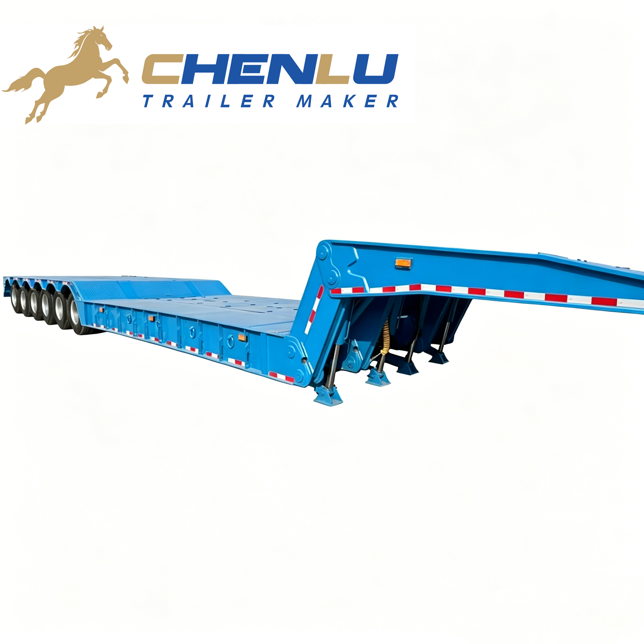 Folding Gooseneck Lowbed Trailer