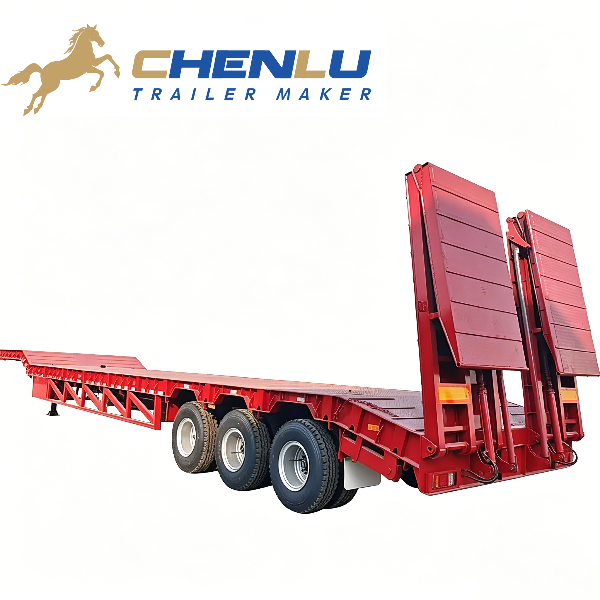 Lowbed Trailer With Hydraulic Ladder
