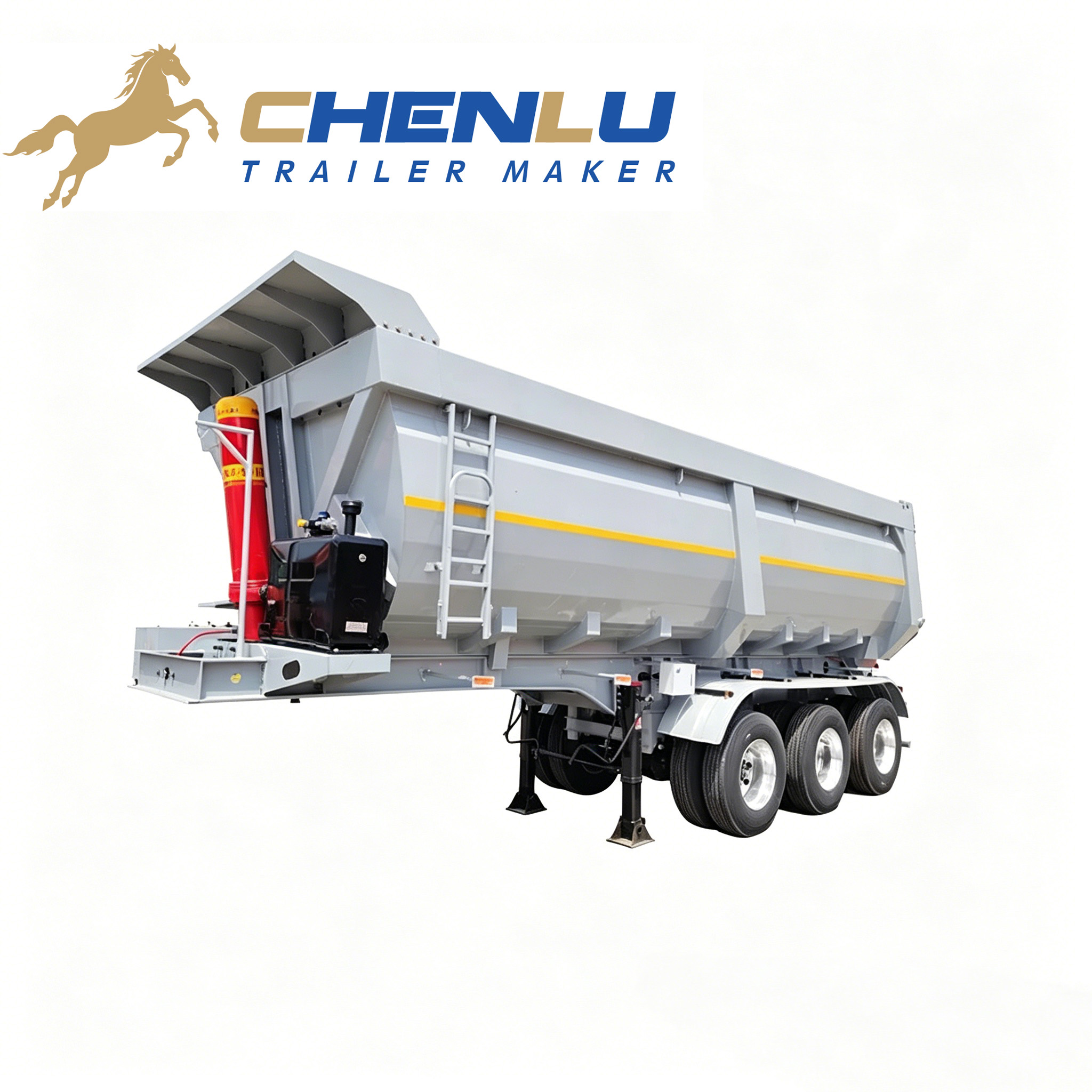 3 Axle end tipper trailer