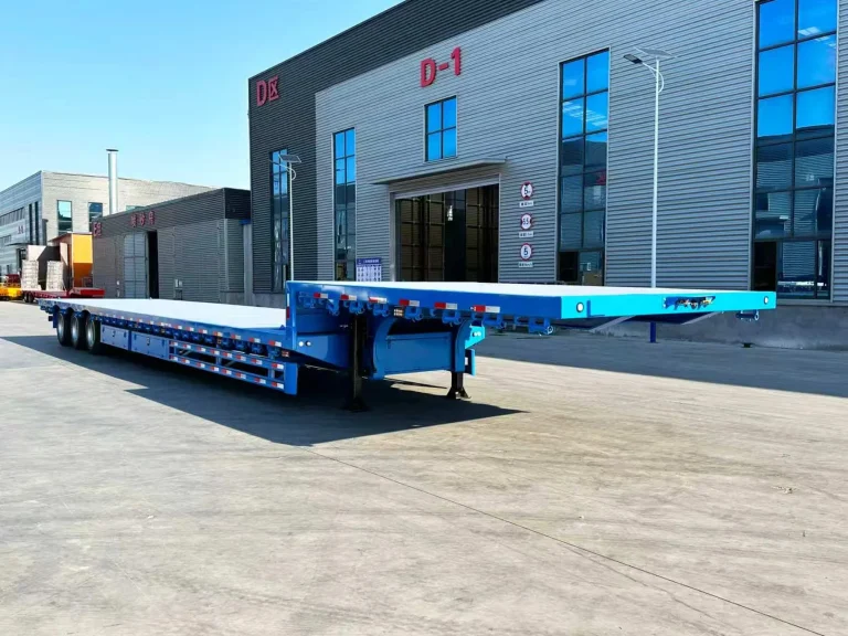 Customized 3 Axle Lowbed Semi Trailers for African Customers